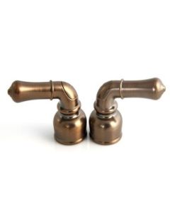 Faucet Handle; Fits All American Brass Kitchen/ Lavatory Faucet; Teapot Handle; Oil Rubbed Bronze; With Hot And Cold Button; Without Retail Packaging
