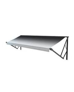 Awning; Solera; Patio Awning; Power or Hybrid Hardware Kit Must Be Purchased Separately; 11 Foot Length x 8 Foot Extension; Black Fade; Anti-Scuff/ Anti-Mildew Fabric; Black Weather Guard; Black Casting; For Pitch and Flat Awning Applications