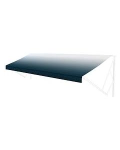 Awning Fabric; Solera; For Patio Awnings; For 14 Foot Length Awnings; 13 Foot 1 Inch Length x 8 Foot Extension; Blue Fade; Anti-Scuff/ Anti-Mildew Vinyl Fabric; White Weather Guard; 1-Piece; With Pocket For Light Kit; Packaged In Box