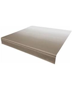Awning Fabric; Solera; For Patio Awnings; For 21 Foot Length Awnings; 20 Foot 1 Inch Length x 8 Foot Extension; Sand Fade; Anti-Scuff/ Anti-Mildew Vinyl Fabric; White Weather Guard; 1-Piece; With Pocket For Light Kit; Packaged In Box