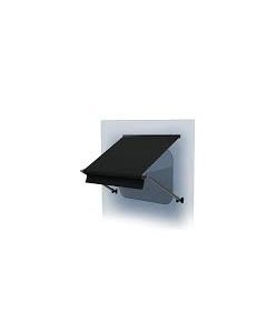 Awning; Solera Window Awning; Window Awning; Manual; 108 Inch Length x 18 Inch Extension; Black Solid; Vinyl; Black Vinyl Weatherguard; Manual Hardware Must Be Purchased Separately
