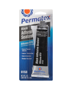 Silicone Adhesive Sealant-black 3 oz. Permatex