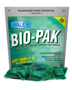 Waste Holding Tank Treatment; Bio-Pak ®; Biological Treatment Used To Control Odor And Break Down Solid Waste/ Liquefy Tissue To Prevent Messy Clogs; Without Formaldehyde; With Deodorant; Fresh Scent; Lubricates Valves And Cleans Sensor; Treats Up To 50 G