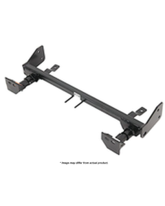 Vehicle Baseplate; EZ2 Series; Removable Tabs; With Safety Cable Hooks; With Ten 1/2 Inch x 1-1/2 Inch Bolt/ Ten 1/2 Inch Lock Washer/ Four 1/2 Inch Hex Nut/ Four 1/2 Inch Flat Washer/ Two 10 x 3/4 Inch Self Drilling Screw/ Four 1 Inch Outer Diameter x 0.
