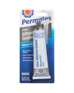 3 oz.  Clear RTV Silicone Adhesive Sealant