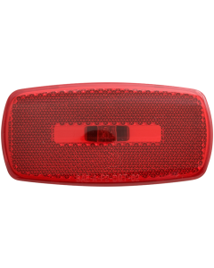 Red Marker/Clearance Light W/Reflex, White Base, 2-Wire
