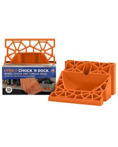 Wheel Chock; Chock R Dock; Orange; Copolymer Polypropylene; Single; Used As Wheel Chock And Tongue Dock