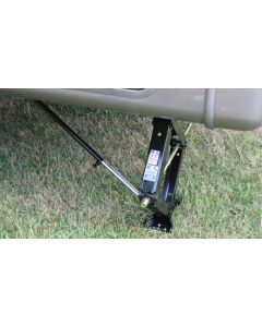 Trailer Stabilizer Jack Stand Lock Arm; Sta-BAL-izing Bar; Use For Additional Support Of Frame Mounted Jack Leg Creating A More Stable Foundation; Swivel Mount; Bolt-On Installation; Set Of 2; With Frame Mount Bracket/ Inner Tube/ Outer Tube/ 3/8 Inch-24 