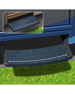 Entry Step Rug; Outrigger Universal RV Step Rug; 22 Inch Width; Atlantic Blue; Shrinkwrap And Sleeve
