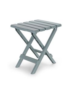 Adirondack Style Table, Quick-Folding, Plastic, Small, Gray

