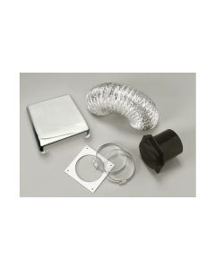 Deluxe Dryer Vent Kit, White
