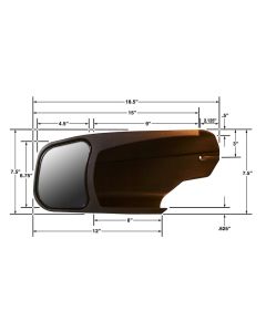 Tow Mirror, New 2014 Chevy/GM, Passenger Side
