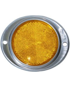 Amber Aluminum Oval Reflector