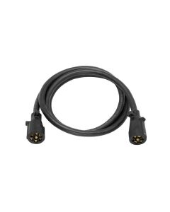 Trailer Wiring Connector Extension; 7 Blade to 7 Blade Molded; 6 Feet Cable
