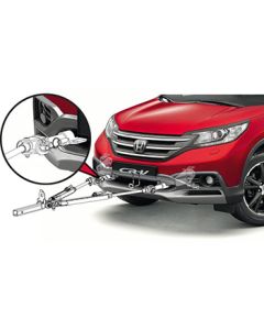 Vehicle Baseplate; MX Series; Removable Tabs; Without Safety Cable; With Two 5/8 Inch x 2 Inch Bolt/ Two 5/8 Inch Lock Washer/ Two 5/8 Inch Plate Washer/ Four 1/2 Inch x 5 Inch Bolt/ Two 1/2 Inch x 1-1/2 Inch Bolt/ Six 1/2 Inch Lock Washer/ Six 1/2 Inch N
