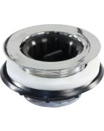 Sink Strainer; Fits Up to 2 Inch Drain Opening; Chrome Plated; Plastic; With Threaded Basket/ Foam Gasket/ Locknut
