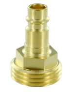Exterior Spray Port Quick Connect Hose Adapter; Spray-Away ™; Replacement For Phoenix Spray-Away ™ Exterior Spray Port; Use To Connect Standard Garden Hose; Brass Fitting; With Blister Package