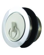 Sink Strainer; Fits Up to 2 Inch Drain Opening; Die Cast Steel; With 1-5/8 Inch Rubber Stopper/ Plastic Washer/ Rubber Washer/ Slipnut