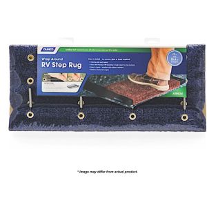 Camco, STEP RUG, PREMIUM, TURF W/UV&TPE, HEMMED, 22IN X23IN, BLUE