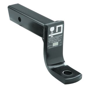 Trailer Hitch Ball Mount; Easy Load; Class III/ IV; Fits 2 Inch Receiver; 6000 Pound Gross Trailer Weight/ 600 Pound Tongue Weight; 6 Inch Drop/ 4-3/4 Inch Rise; Non-Swivel; Non-Extendable; 9-1/2 Inch Shank; 1 Inch Ball Hole; Without Ball; Powder Coated; 