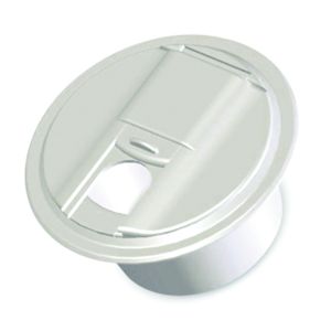 RV Designer, Cable Hatch, Round, Universal Style, Col White -- 5