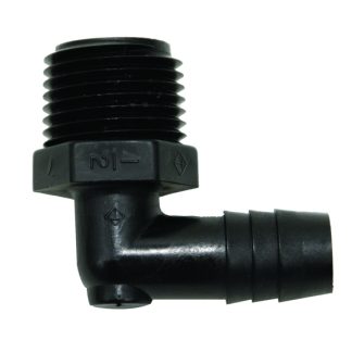 Elbow Male Adapter, 90° 1/2 MPT X 1/2 Barb