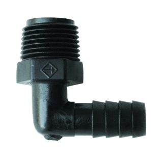 Elbow Male Adapter, 90° 3/8 MPT X 3/8 Barb