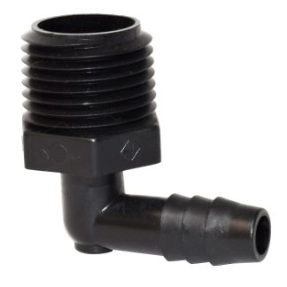 Elbow Male Adapter, 90° 1/2 MPT X 3/8 Barb