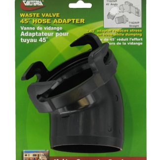 Hose Adapter, 45°, Black, Carded