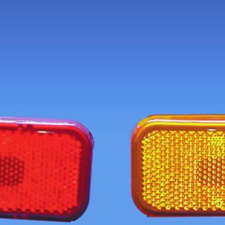Clearance Light                                        With Red Lens-White Base