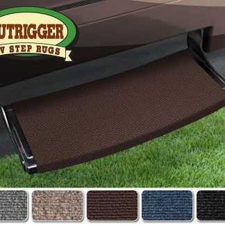 Outrigger Radius Xt RV Step Rug (22” Wide) Chocolate Brown