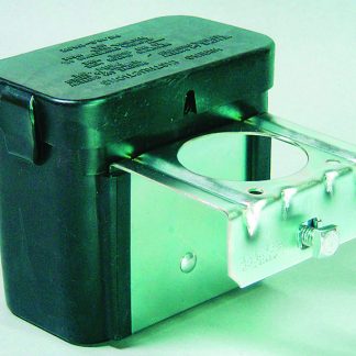 Post Mount Battery Box (plastic) With Partition For Shur-Set Iii™ (includes Mounting Bracket)