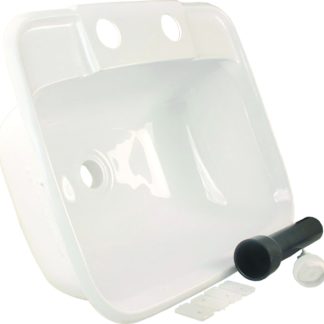Molded Lavatory Sink, White