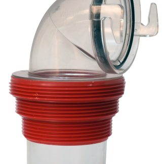 EZ Coupler 90° Bayonet Sewer Fitting, Clear, Boxed