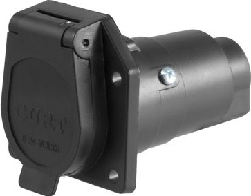 7-Pole Plastic Connector, Car End - Pkg.