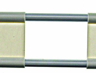 RV Refrigerator Double Bar Set - 16 To 28 White