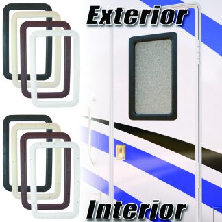 Entrance Door Window Frame, Exterior, White, Boxed