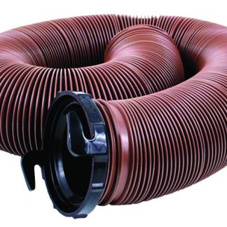 EZ Flush Std. Drain Hose, 10', With T1024, Bronze, Bagged