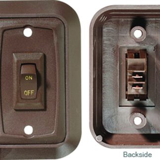 Wall Plate Switch, Double, 3.53 X 3, On/off - Spst - Includes Raised Bezel, Plate And Switch