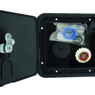 Gravity/brass City Water Inlet Hatch, Black, Bulk