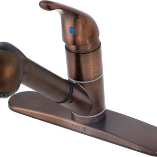 Single Lever Kitch Faucet W/ Pull-Out Spout, Oil Rubbed Bronze