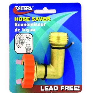 Hose Saver 90° Brass, Carded