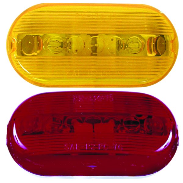 Amber  Oblong Clearance/Side Marker Replacement Lens t