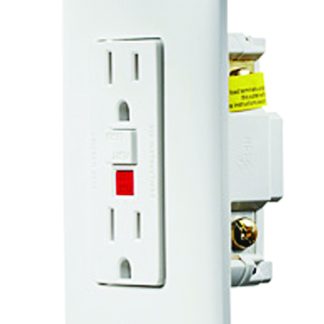 White Dual Gfci Outlet W/cover-Plate
