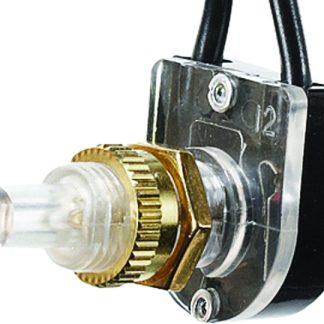 Push Button On/off Switch - 3 Amp - 125vac With 4.5 Leads - Appliance