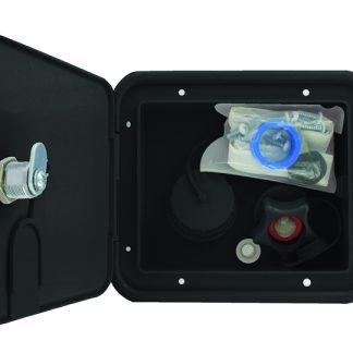 Gravity/plastic City Water Inlet Hatch, Black, Bulk