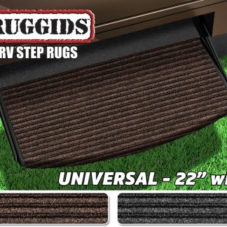 Ruggids Universal RV Step Rug (22” wide) - Coffee Brown