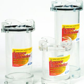 RV Sewer Extender, 9 Clear Adapter