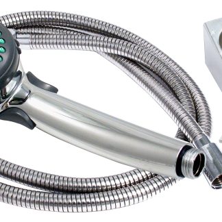 Shower Head Kit, Trickle Shut-Off, 60 Vinyl Hose, Chrome, Boxed