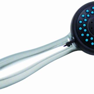 Shower Head Kit, 3 Function Handheld, Flow Ctrl, 60 Ss Hose, White, Boxed